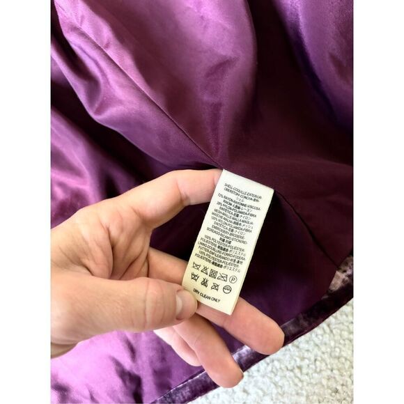 Free People Perfectly Illusion Velvet Jacket size 6 Embroidered Belted Floral Bu - Picture 15 of 15